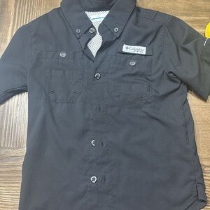 Columbia Kids Black Button Down Shirt